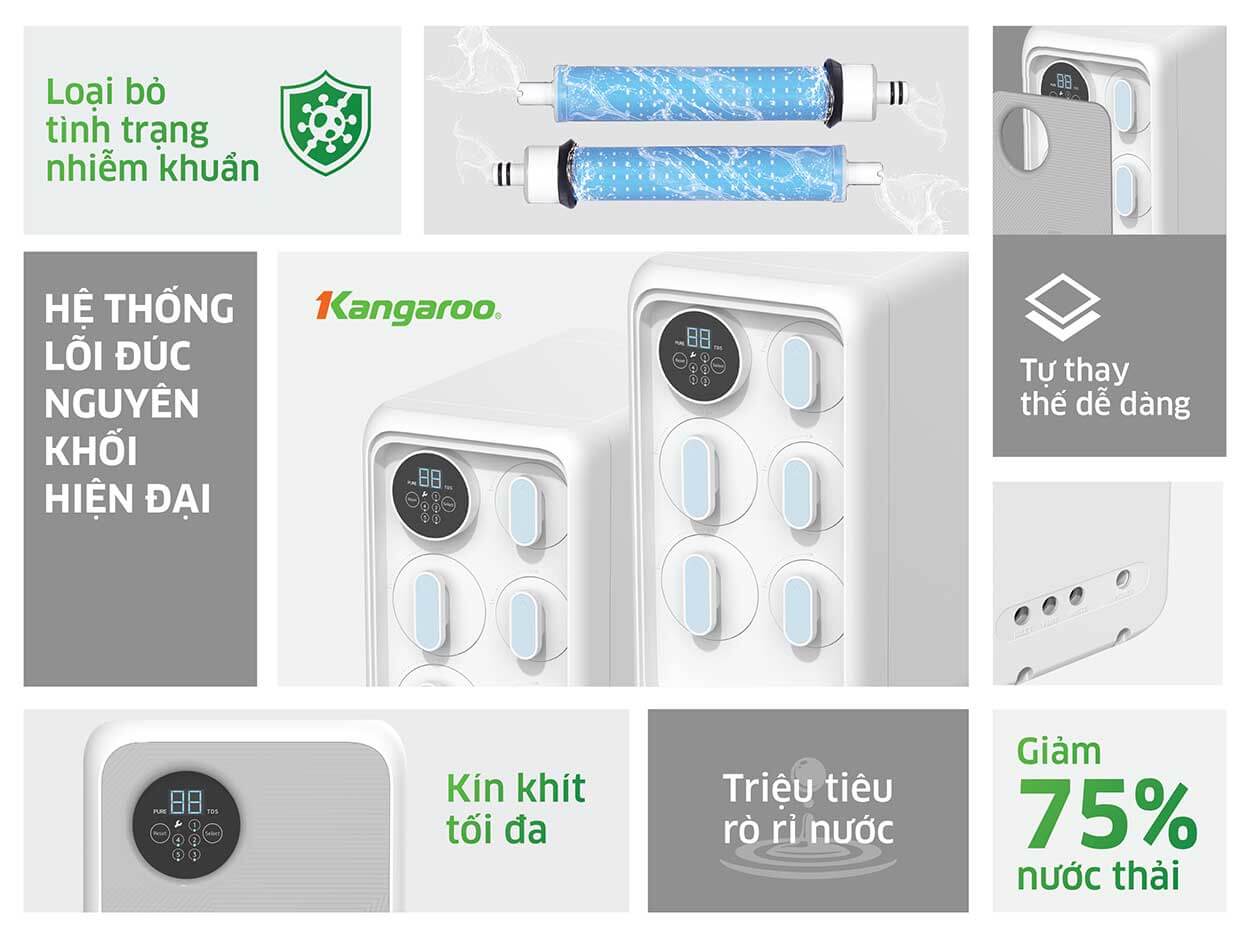 Kangaroo Hydrogen KG400HU nhiều tính năng thông minh