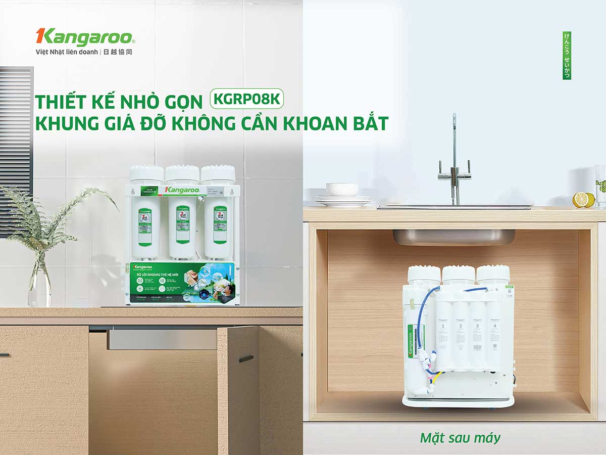 Thiết kế nhỏ gọn, tiết kiệm diện tích.