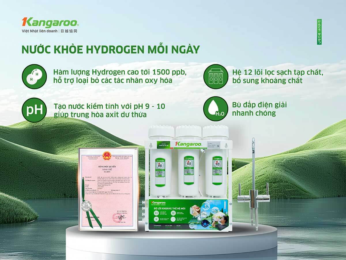 Kangaroo KGHP12K được trang bị 12 cấp lọc